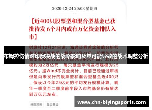 布姆拉伤情对印澳决战的战略影响及其可能导致的战术调整分析